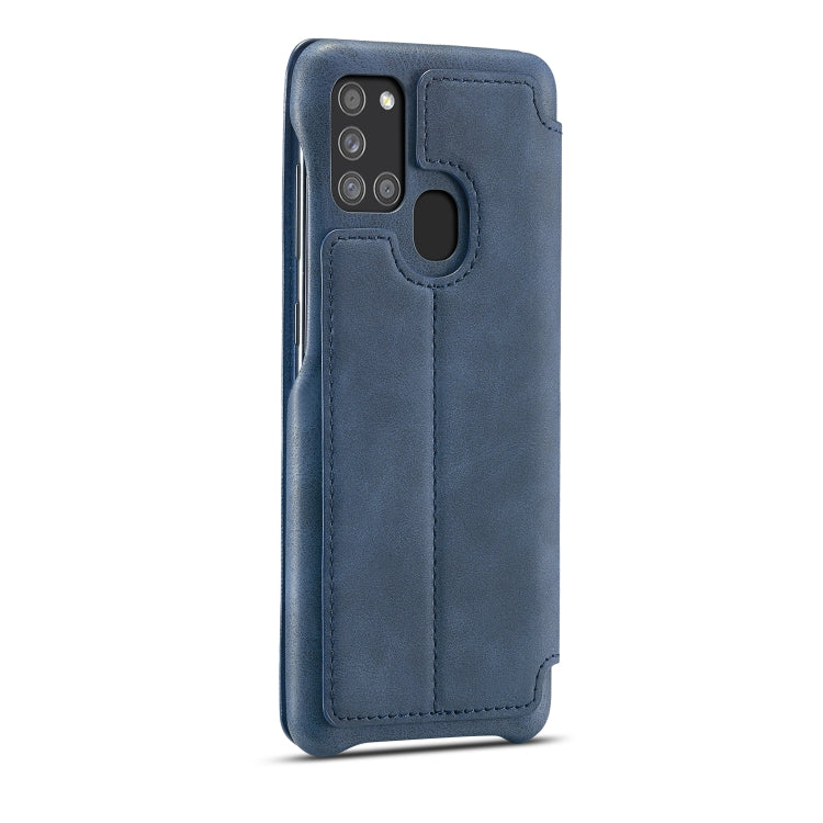 LC.IMEEKE Hon Ancient Series Horizontal Flip Leather Case with Holder & Card Slot, For Samsung Galaxy A21s