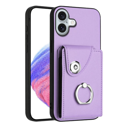 Organ Card Bag Ring Holder Phone Case, For iPhone Air, For iPhone 16 Pro Max, For iPhone 16 Pro, For iPhone 16 Plus