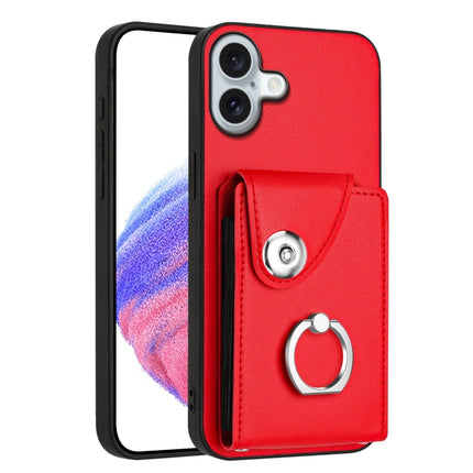 Organ Card Bag Ring Holder Phone Case, For iPhone Air, For iPhone 16 Pro Max, For iPhone 16 Pro, For iPhone 16 Plus