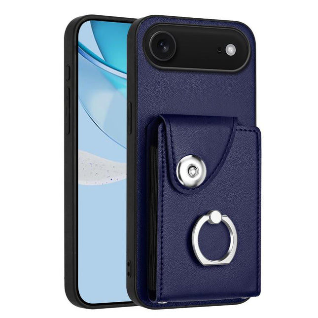 Organ Card Bag Ring Holder Phone Case, For iPhone Air, For iPhone 16 Pro Max, For iPhone 16 Pro, For iPhone 16 Plus