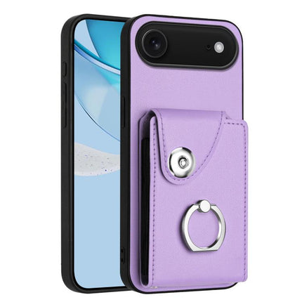 Organ Card Bag Ring Holder Phone Case, For iPhone Air, For iPhone 16 Pro Max, For iPhone 16 Pro, For iPhone 16 Plus