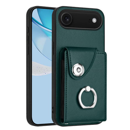 Organ Card Bag Ring Holder Phone Case, For iPhone Air, For iPhone 16 Pro Max, For iPhone 16 Pro, For iPhone 16 Plus