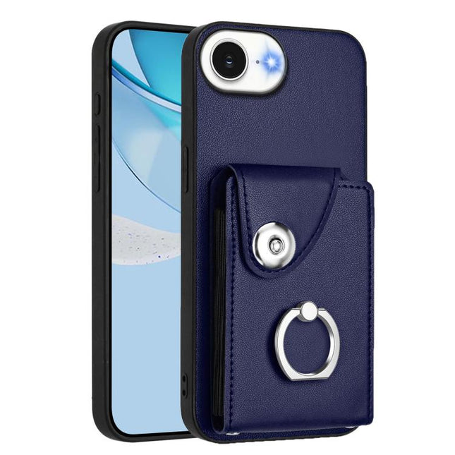 Organ Card Bag Ring Holder Phone Case, For iPhone 17e / 16e, For iPhone 17 Pro Max, For iPhone 17 Pro, For iPhone 17