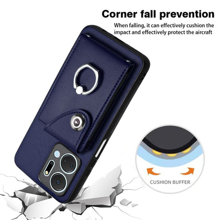 Organ Card Bag Ring Holder PU Phone Case, For Honor X7a / Play7T, For Honor X8a, For Honor X9a / Magic5 Lite