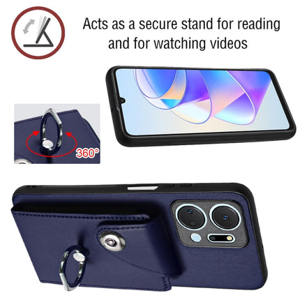 Organ Card Bag Ring Holder PU Phone Case, For Honor X7a / Play7T, For Honor X8a, For Honor X9a / Magic5 Lite