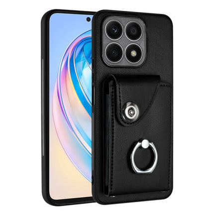 Organ Card Bag Ring Holder PU Phone Case, For Honor X7a / Play7T, For Honor X8a, For Honor X9a / Magic5 Lite
