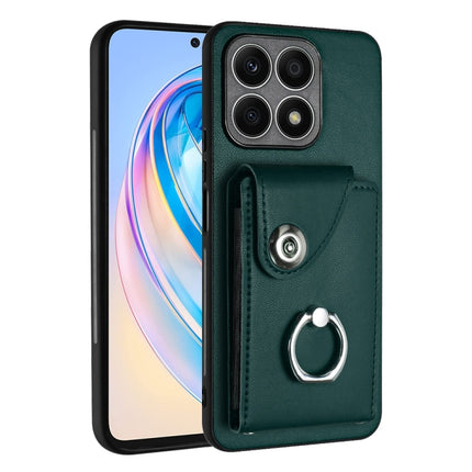 Organ Card Bag Ring Holder PU Phone Case, For Honor X7a / Play7T, For Honor X8a, For Honor X9a / Magic5 Lite