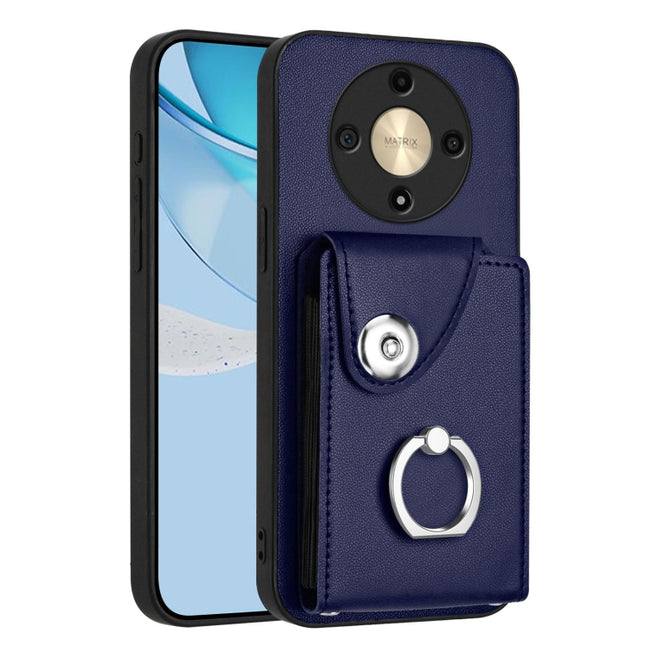 Organ Card Bag Ring Holder PU Phone Case, For Honor X9b / Magic6 Lite, For Honor X6a, For Honor X50i / 90 Lite, For Honor 90