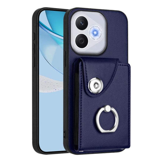 Organ Card Bag Ring Holder PU Phone Case, For Honor 400 Lite Global / X70i, For Honor X8c 4G, For Honor X60 Pro / X9c / Magic7 Lite, For Honor X60 / X9c Smart