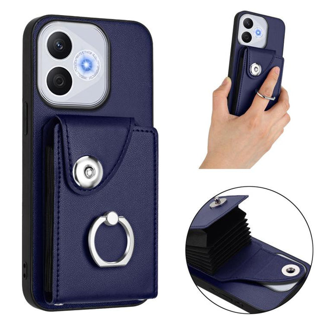 Organ Card Bag Ring Holder PU Phone Case, For Honor 400 Lite Global / X70i, For Honor X8c 4G, For Honor X60 Pro / X9c / Magic7 Lite, For Honor X60 / X9c Smart