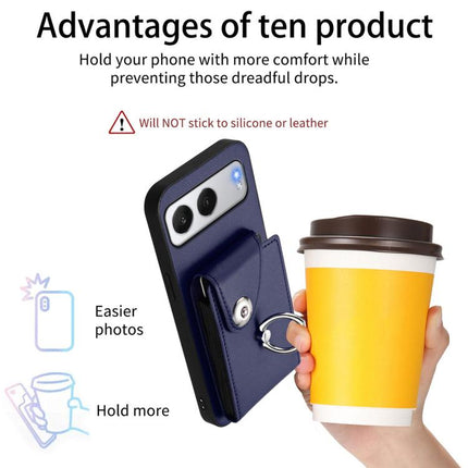 Organ Card Bag Ring Holder PU Phone Case, For OnePlus Nord 4, For OnePlus Nord CE4, For OnePlus Nord CE 3 Lite