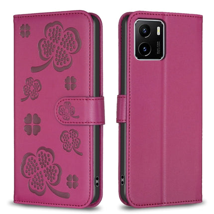 Four-leaf Embossed Leather Phone Case, For vivo Y15s, For vivo Y21 / Y21s / Y33s, For vivo Y51 2020 / Y51a / Y51s, For vivo Y20