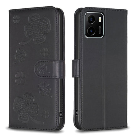 Four-leaf Embossed Leather Phone Case, For vivo Y15s, For vivo Y21 / Y21s / Y33s, For vivo Y51 2020 / Y51a / Y51s, For vivo Y20