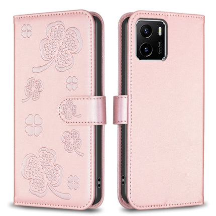 Four-leaf Embossed Leather Phone Case, For vivo Y15s, For vivo Y21 / Y21s / Y33s, For vivo Y51 2020 / Y51a / Y51s, For vivo Y20