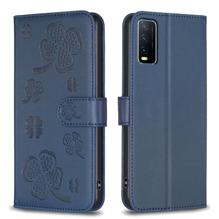 Four-leaf Embossed Leather Phone Case, For vivo Y15s, For vivo Y21 / Y21s / Y33s, For vivo Y51 2020 / Y51a / Y51s, For vivo Y20