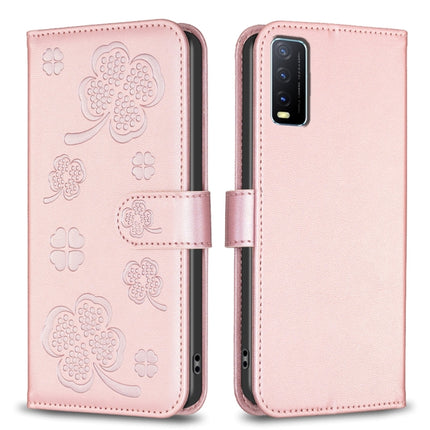 Four-leaf Embossed Leather Phone Case, For vivo Y15s, For vivo Y21 / Y21s / Y33s, For vivo Y51 2020 / Y51a / Y51s, For vivo Y20