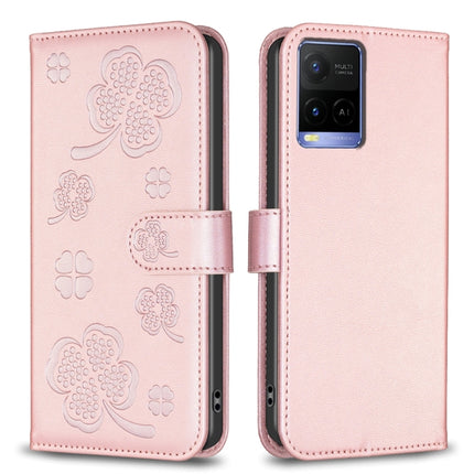 Four-leaf Embossed Leather Phone Case, For vivo Y15s, For vivo Y21 / Y21s / Y33s, For vivo Y51 2020 / Y51a / Y51s, For vivo Y20