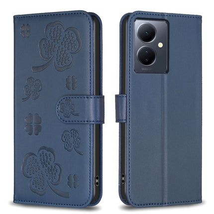 Four-leaf Embossed Leather Phone Case, For vivo Y78 5G / Y36, For vivo Y02 4G, For vivo Y35 4G / Y22s, For vivo Y02s