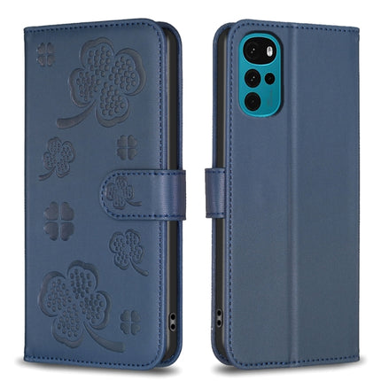 Four-leaf Embossed Leather Phone Case, For Motorola Moto E32 4G, For Motorola Moto G22, For Motorola Moto E40 / E30, For Motorola Moto G71