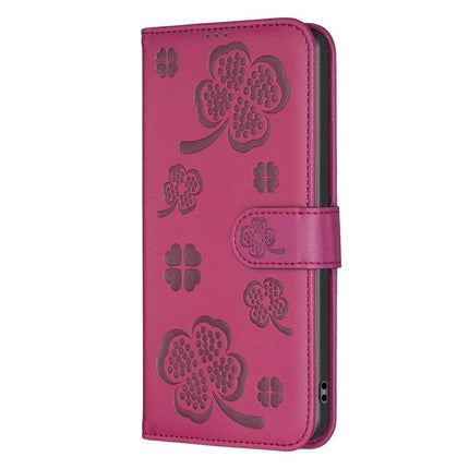 Four-leaf Embossed Leather Phone Case, For Motorola Moto G37/G47/G37 Power 5G, For Motorola Moto G35, For Motorola Moto G55, For Motorola Moto G34 5G / G45 5G