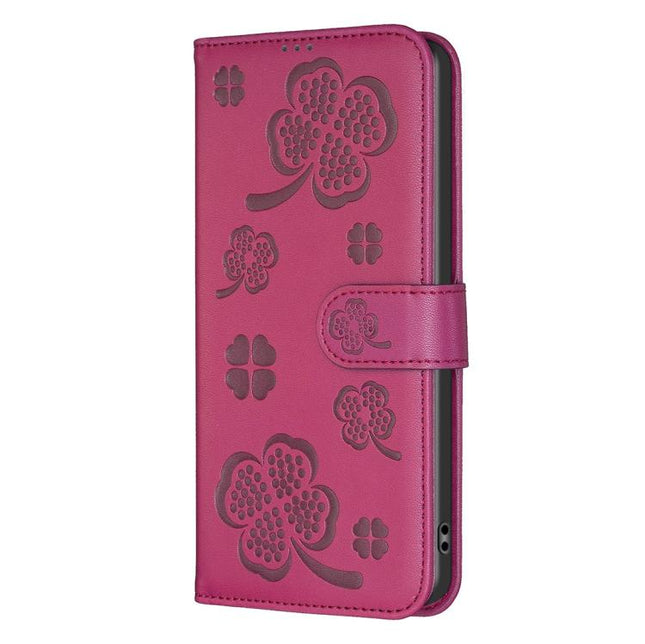 Four-leaf Embossed Leather Phone Case, For Motorola Moto G37/G47/G37 Power 5G, For Motorola Moto G35, For Motorola Moto G55, For Motorola Moto G34 5G / G45 5G
