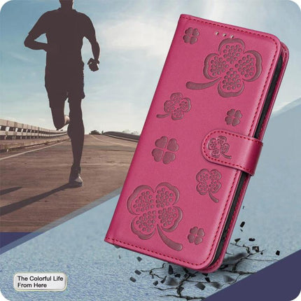 Four-leaf Embossed Leather Phone Case, For Motorola Moto G37/G47/G37 Power 5G, For Motorola Moto G35, For Motorola Moto G55, For Motorola Moto G34 5G / G45 5G