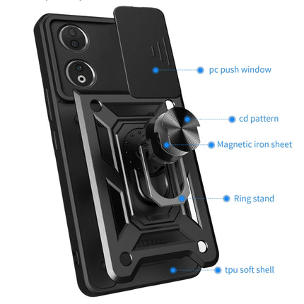 Sliding Camera Cover Design TPU+PC Phone Case, For Honor 90 5G, For Honor Magic5 Pro