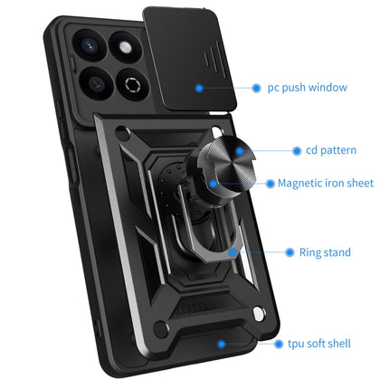 Sliding Camera Cover Design TPU+PC Phone Case, For Honor 200 Smart, For Honor X6b 4G, For Honor 200