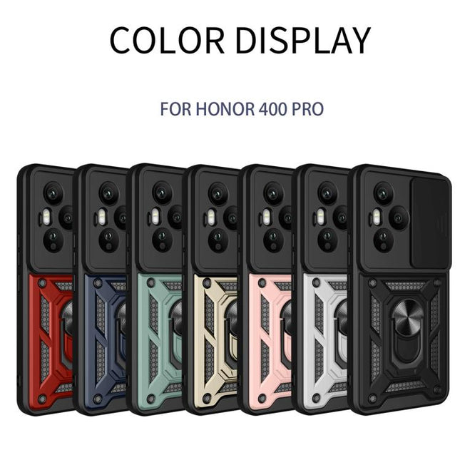 Sliding Camera Cover Design TPU+PC Phone Case, For Honor 400 Pro Global 160.8mm, For Honor 400 Lite Global, For Honor X8c 4G