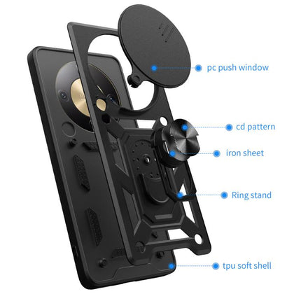 Sliding Camera Cover Design TPU+PC Phone Case, For Honor X9d 5G / X70 5G, For Honor 400 Smart 5G / X7d 5G, For Honor 400 Pro Global 160.8mm