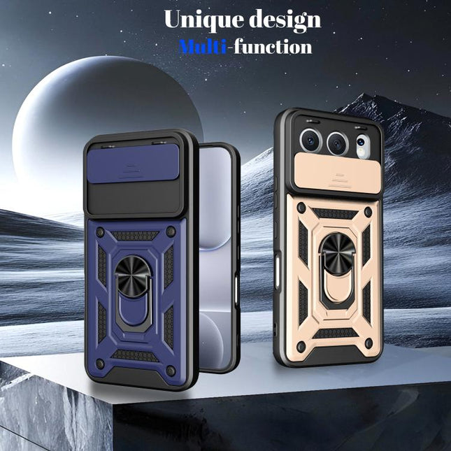 Sliding Camera Cover Design TPU+PC Phone Case, For Honor 500 Global 155.8mm, For Honor X5c Plus/X5c/Play10A 4G, For Honor Magic8 Pro 5G