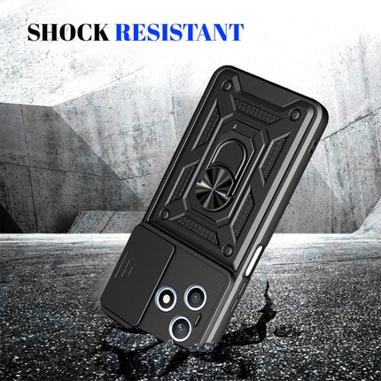 Sliding Camera Cover Design TPU+PC Phone Case, For Honor X8d 4G, For Honor 500 Global 155.8mm, For Honor X5c Plus/X5c/Play10A 4G