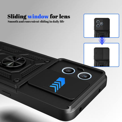 Sliding Camera Cover Design TPU+PC Phone Case, For Honor X8d 4G, For Honor 500 Global 155.8mm, For Honor X5c Plus/X5c/Play10A 4G
