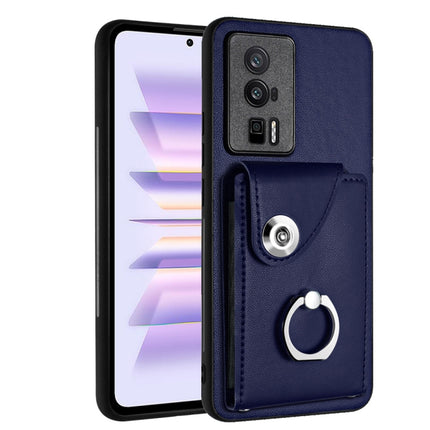 Organ Card Bag Ring Holder PU Phone Case, For Xiaomi Redmi 12 4G Global, For Xiaomi Poco F5 5G/Redmi Note 12 Turbo, For Xiaomi Poco F5 Pro/Redmi K60/K60 Pro, For Xiaomi Redmi Note 12S 4G Global