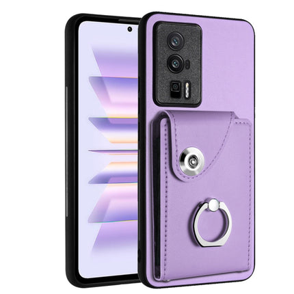 Organ Card Bag Ring Holder PU Phone Case, For Xiaomi Redmi 12 4G Global, For Xiaomi Poco F5 5G/Redmi Note 12 Turbo, For Xiaomi Poco F5 Pro/Redmi K60/K60 Pro, For Xiaomi Redmi Note 12S 4G Global