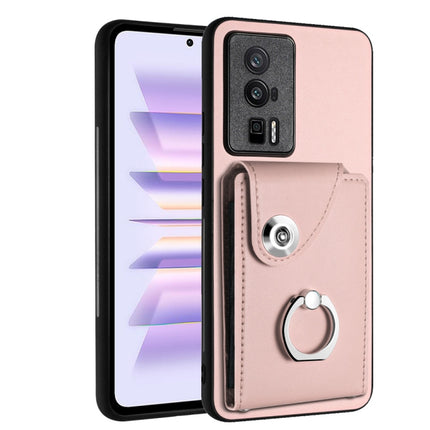 Organ Card Bag Ring Holder PU Phone Case, For Xiaomi Redmi 12 4G Global, For Xiaomi Poco F5 5G/Redmi Note 12 Turbo, For Xiaomi Poco F5 Pro/Redmi K60/K60 Pro, For Xiaomi Redmi Note 12S 4G Global
