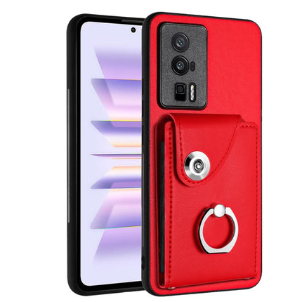 Organ Card Bag Ring Holder PU Phone Case, For Xiaomi Redmi 12 4G Global, For Xiaomi Poco F5 5G/Redmi Note 12 Turbo, For Xiaomi Poco F5 Pro/Redmi K60/K60 Pro, For Xiaomi Redmi Note 12S 4G Global