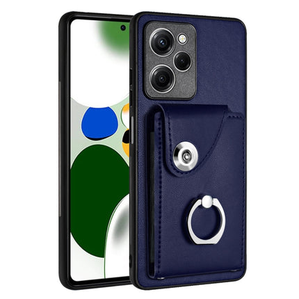 Organ Card Bag Ring Holder PU Phone Case, For Xiaomi Redmi Note 12 Pro+ 5G Global, For Xiaomi Redmi Note 12 Pro 5G Global, For Xiaomi Poco X5 Pro/Redmi Note 12 Pro Speed, For Xiaomi Poco X5/Redmi Note 12 5G Global