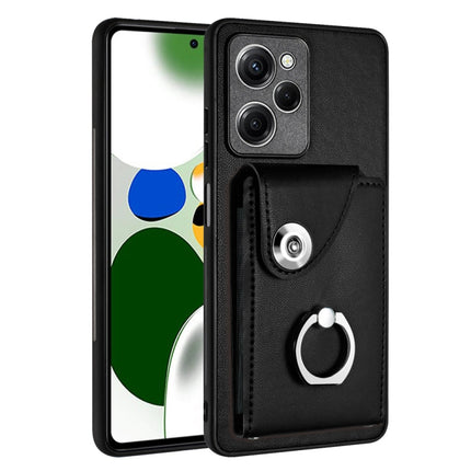 Organ Card Bag Ring Holder PU Phone Case, For Xiaomi Redmi Note 12 Pro+ 5G Global, For Xiaomi Redmi Note 12 Pro 5G Global, For Xiaomi Poco X5 Pro/Redmi Note 12 Pro Speed, For Xiaomi Poco X5/Redmi Note 12 5G Global