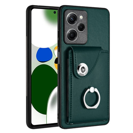 Organ Card Bag Ring Holder PU Phone Case, For Xiaomi Redmi Note 12 Pro+ 5G Global, For Xiaomi Redmi Note 12 Pro 5G Global, For Xiaomi Poco X5 Pro/Redmi Note 12 Pro Speed, For Xiaomi Poco X5/Redmi Note 12 5G Global