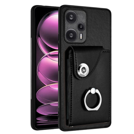 Organ Card Bag Ring Holder PU Phone Case, For Xiaomi Redmi 12 4G Global, For Xiaomi Poco F5 5G/Redmi Note 12 Turbo, For Xiaomi Poco F5 Pro/Redmi K60/K60 Pro, For Xiaomi Redmi Note 12S 4G Global