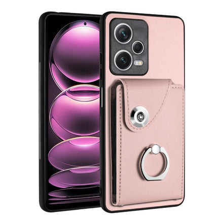Organ Card Bag Ring Holder PU Phone Case, For Xiaomi Redmi Note 12 Pro+ 5G Global, For Xiaomi Redmi Note 12 Pro 5G Global, For Xiaomi Poco X5 Pro/Redmi Note 12 Pro Speed, For Xiaomi Poco X5/Redmi Note 12 5G Global