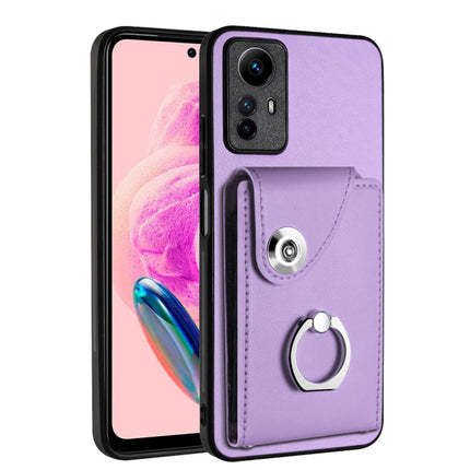 Organ Card Bag Ring Holder PU Phone Case, For Xiaomi Redmi 12 4G Global, For Xiaomi Poco F5 5G/Redmi Note 12 Turbo, For Xiaomi Poco F5 Pro/Redmi K60/K60 Pro, For Xiaomi Redmi Note 12S 4G Global
