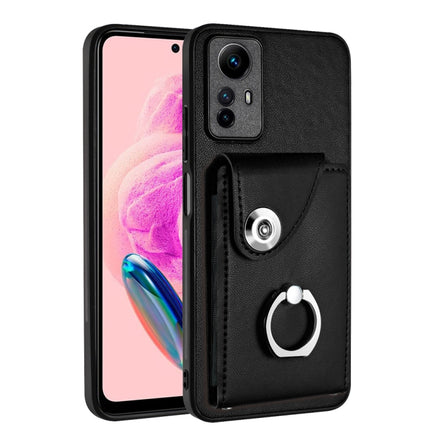 Organ Card Bag Ring Holder PU Phone Case, For Xiaomi Redmi 12 4G Global, For Xiaomi Poco F5 5G/Redmi Note 12 Turbo, For Xiaomi Poco F5 Pro/Redmi K60/K60 Pro, For Xiaomi Redmi Note 12S 4G Global