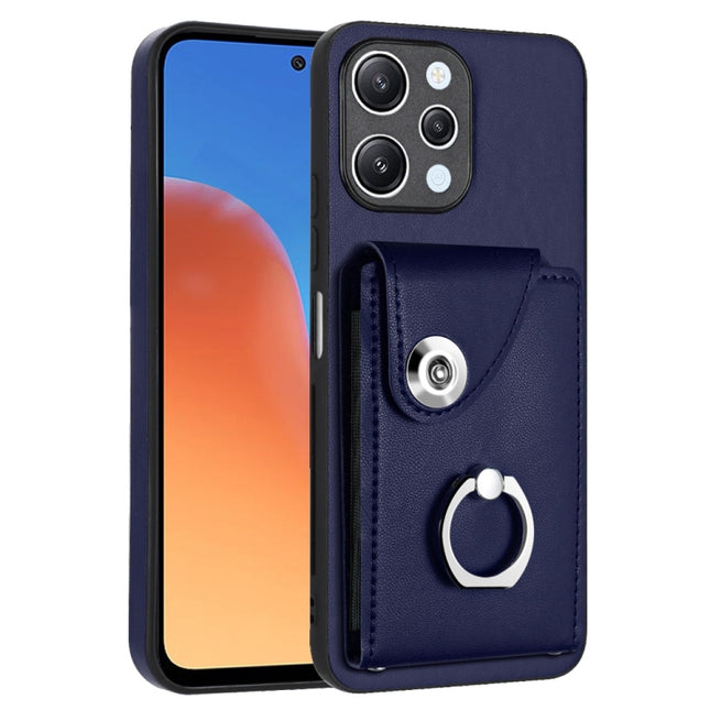 Organ Card Bag Ring Holder PU Phone Case, For Xiaomi Redmi 12 4G Global, For Xiaomi Poco F5 5G/Redmi Note 12 Turbo, For Xiaomi Poco F5 Pro/Redmi K60/K60 Pro, For Xiaomi Redmi Note 12S 4G Global