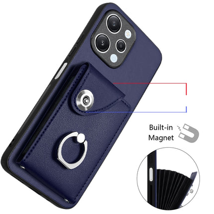 Organ Card Bag Ring Holder PU Phone Case, For Xiaomi Redmi 12 4G Global, For Xiaomi Poco F5 5G/Redmi Note 12 Turbo, For Xiaomi Poco F5 Pro/Redmi K60/K60 Pro, For Xiaomi Redmi Note 12S 4G Global