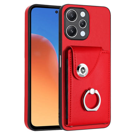 Organ Card Bag Ring Holder PU Phone Case, For Xiaomi Redmi 12 4G Global, For Xiaomi Poco F5 5G/Redmi Note 12 Turbo, For Xiaomi Poco F5 Pro/Redmi K60/K60 Pro, For Xiaomi Redmi Note 12S 4G Global