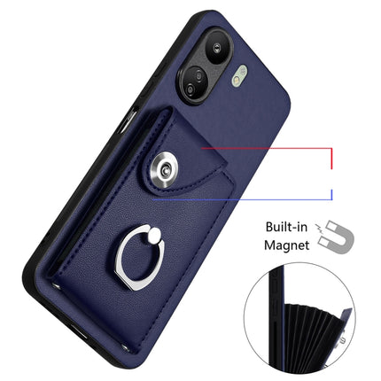 Organ Card Bag Ring Holder PU Phone Case, For Xiaomi Redmi 13C 4G / Poco C65, For Xiaomi Redmi Note 13 5G Global, For Xiaomi Redmi Note 13 Pro+, For Xiaomi Redmi Note 13 Pro 5G Global