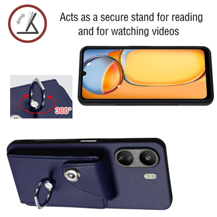 Organ Card Bag Ring Holder PU Phone Case, For Xiaomi Redmi 13C 4G / Poco C65, For Xiaomi Redmi Note 13 5G Global, For Xiaomi Redmi Note 13 Pro+, For Xiaomi Redmi Note 13 Pro 5G Global