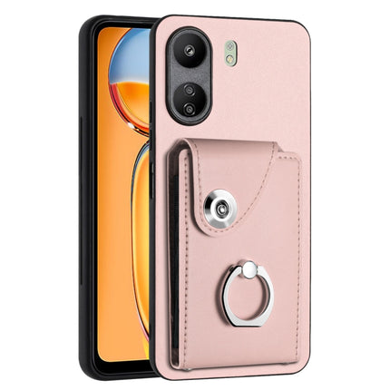 Organ Card Bag Ring Holder PU Phone Case, For Xiaomi Redmi 13C 4G / Poco C65, For Xiaomi Redmi Note 13 5G Global, For Xiaomi Redmi Note 13 Pro+, For Xiaomi Redmi Note 13 Pro 5G Global